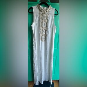 EUC Lilly Pulitzer Jane Maxi Shift - White - 14